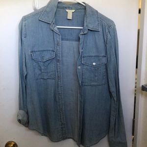 Forever 21 denim button up